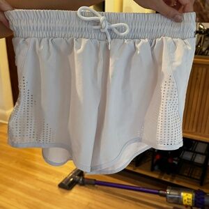 Revival White Athletic Shorts